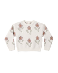 Ivory Flower Aspen Sweater