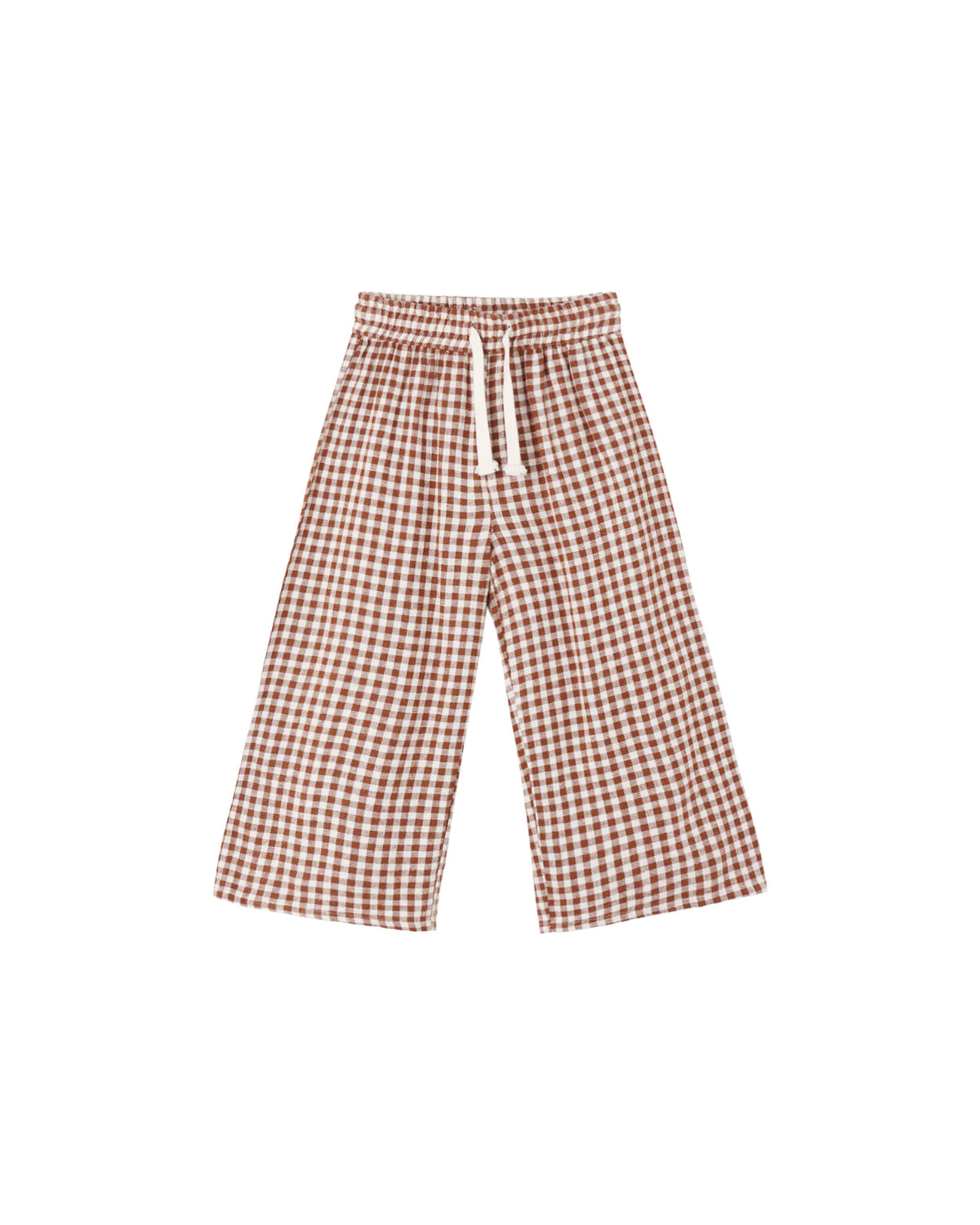 Brick Check Wide Leg Pant