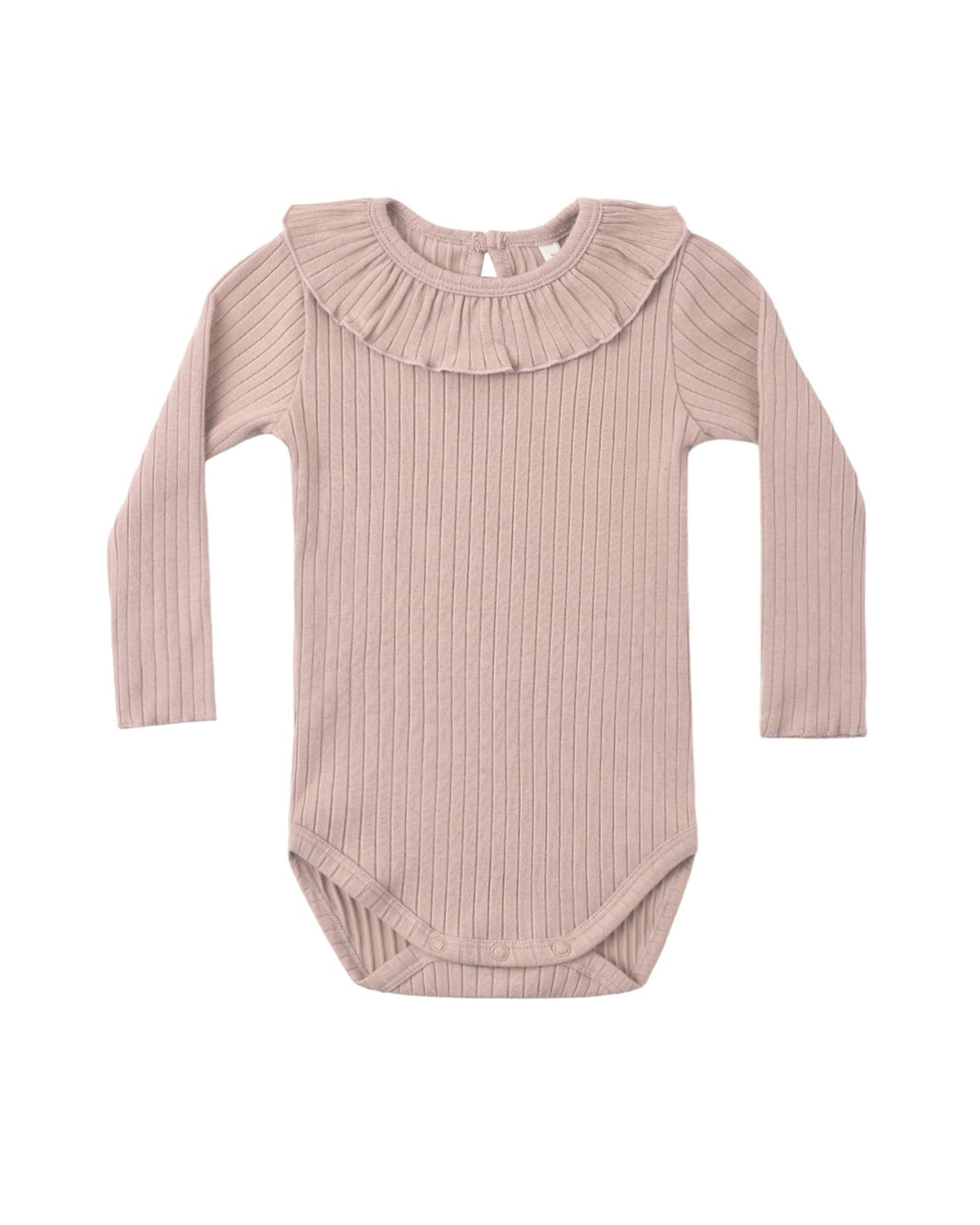 Rosewood Ruffle Collar Bodysuit