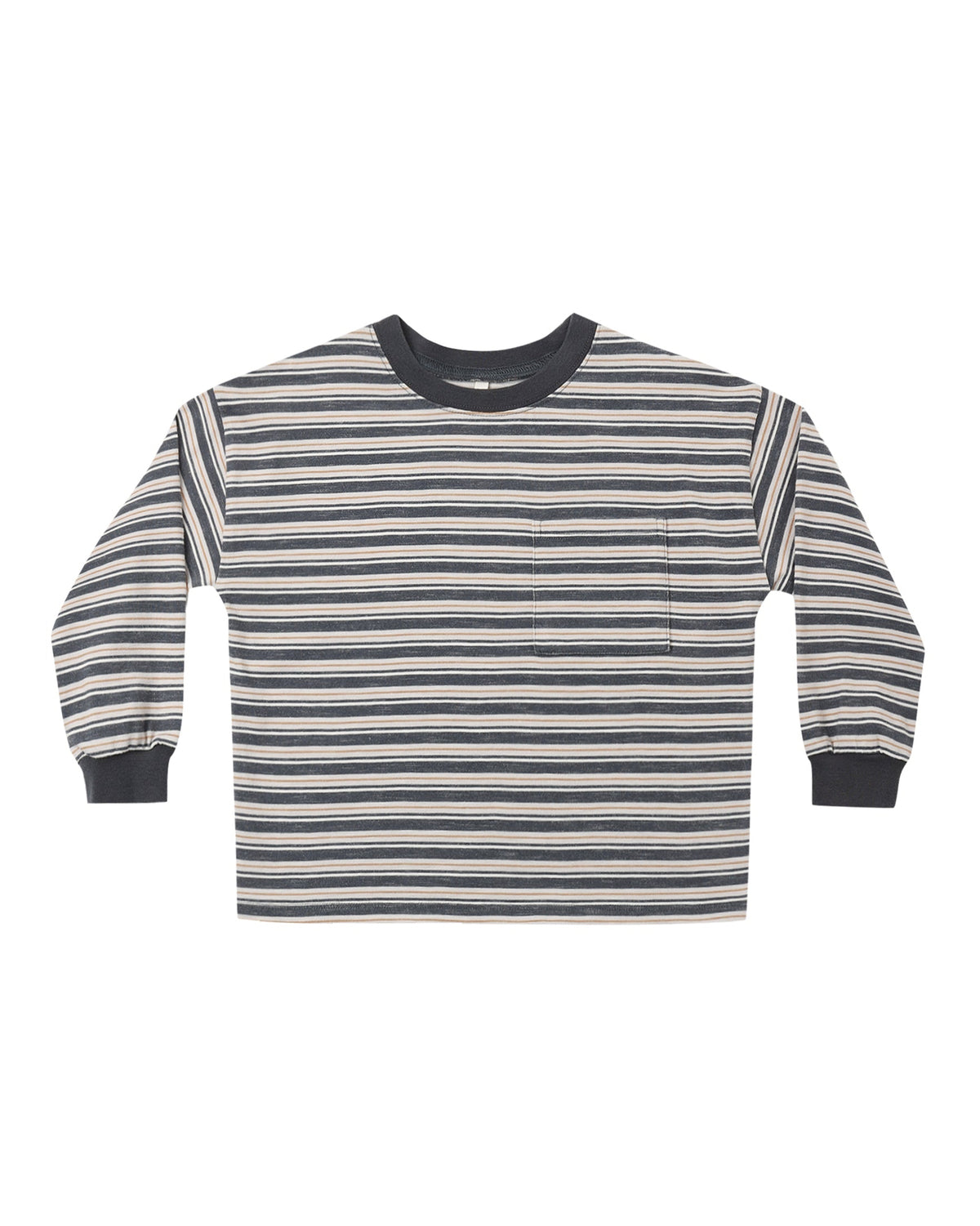 Blue Stripe Relaxed Long Sleeve Tee
