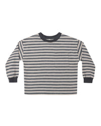 Blue Stripe Relaxed Long Sleeve Tee