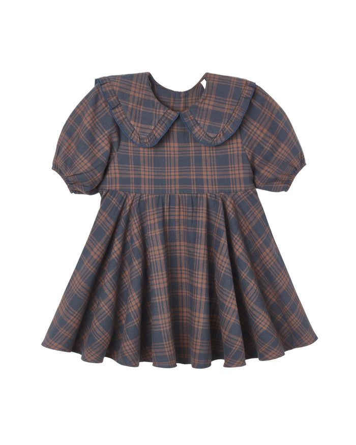 Midnight Plaid Camille Dress