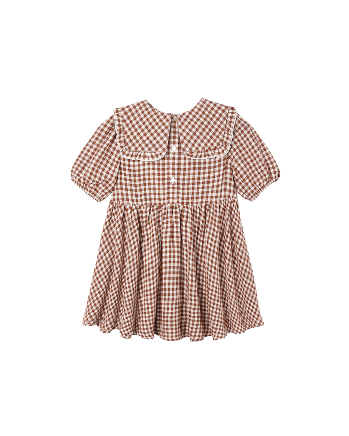 Brick Check Camille Dress