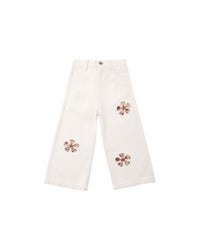 Daisy Patches Straight Leg Pant