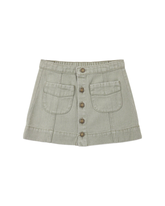 Dark Sage Denver Mini Skirt
