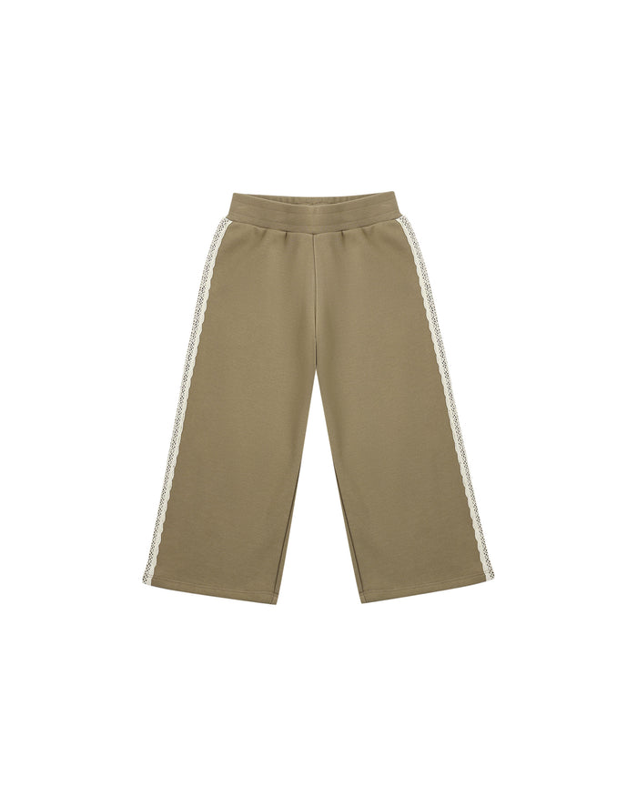 Olive Wide Leg Sweatpant