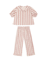 Candy Cane Ruffle Pajamas