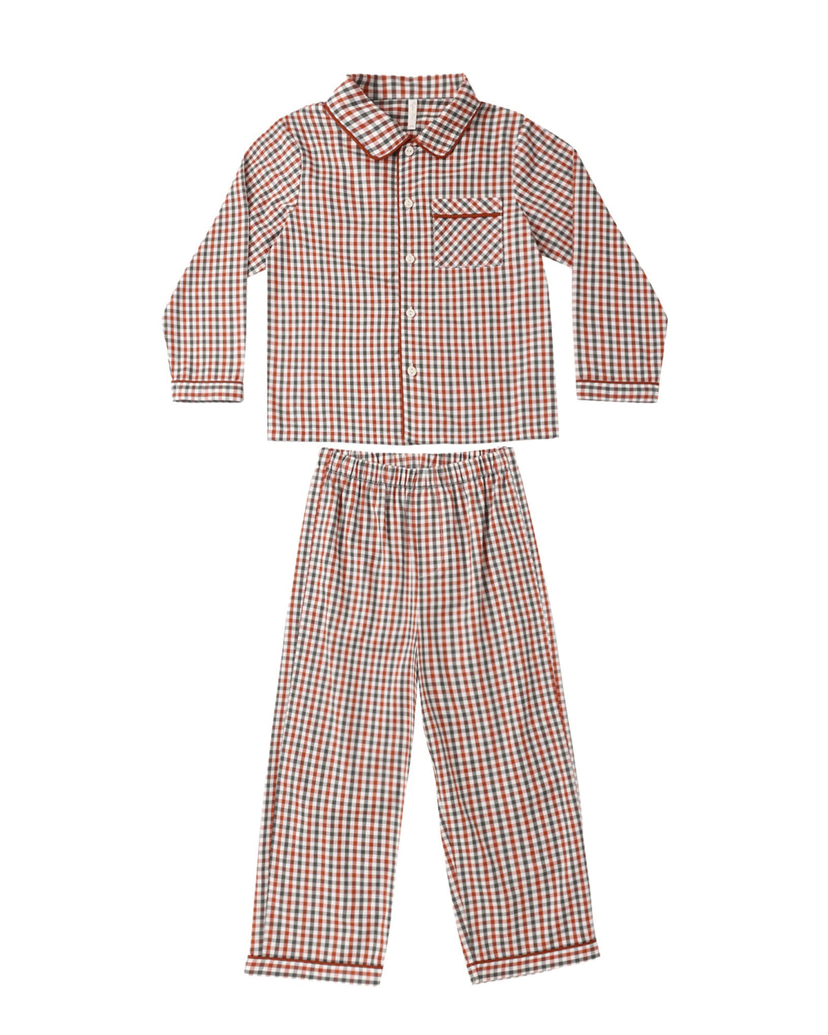Holiday Gingham Long Sleeve Pajamas