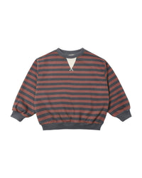 Mulberry Stripe Oversized Crew