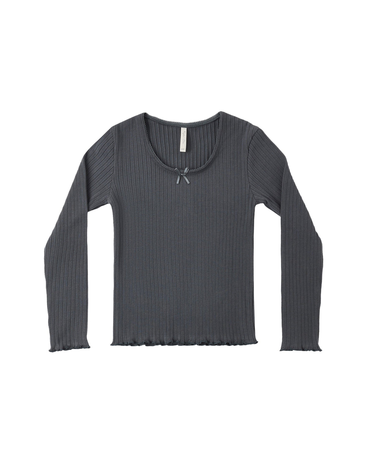 Midnight Ribbed Long Sleeve