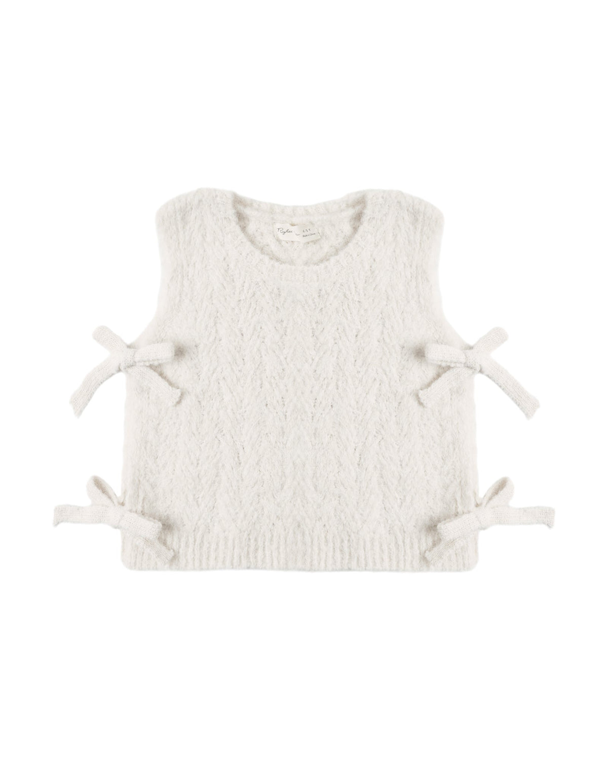 Ivory Bow Sweater Vest