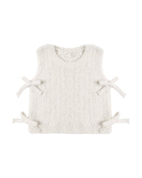 Ivory Bow Sweater Vest
