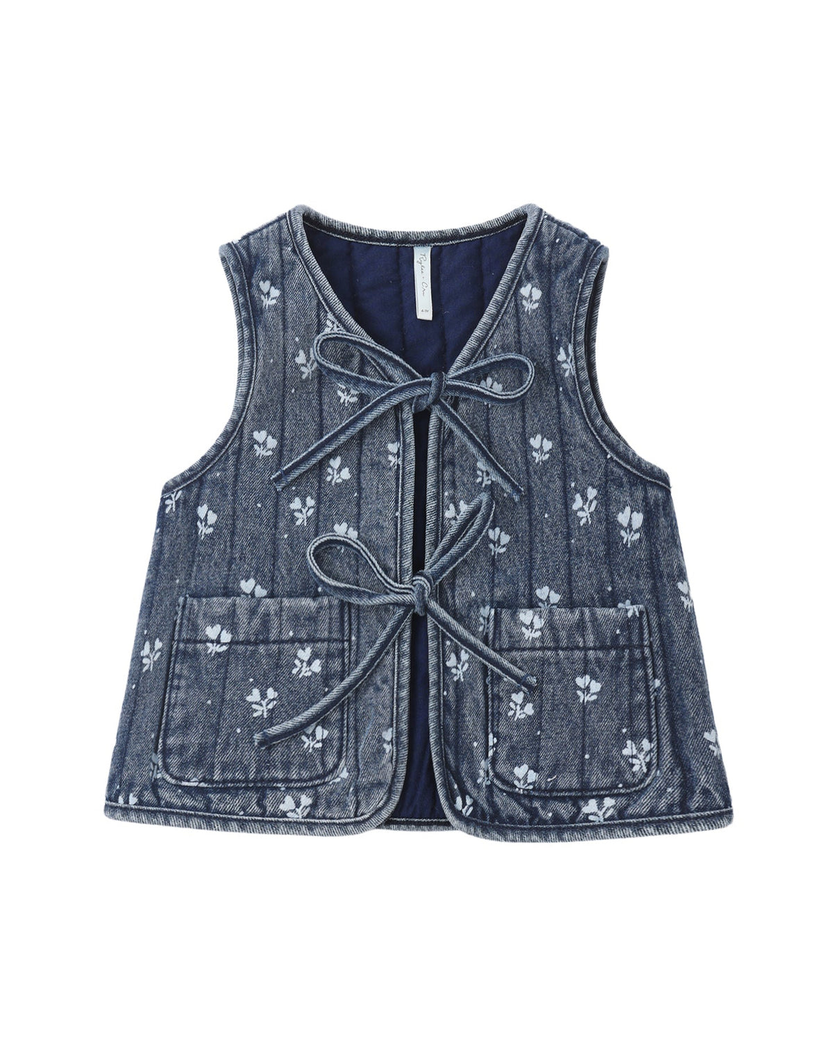 Heart Ditsy Denim Vest