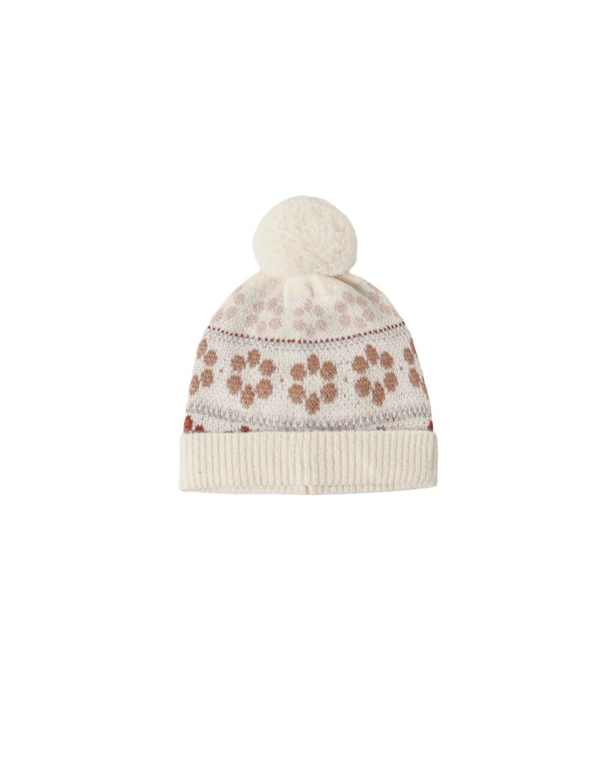 Fair Isle Beanie Flower