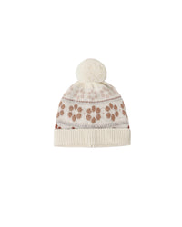 Fair Isle Beanie Flower