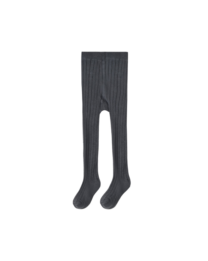 Midnight Ribbed Tights