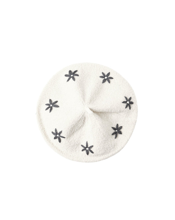 Midnight Daisies Tulip Beret