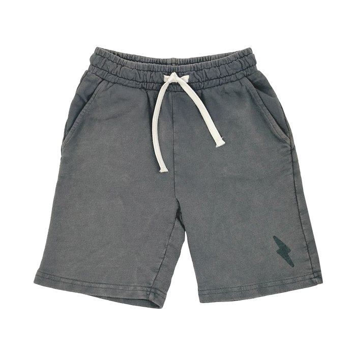 Mineral Black Sweat Shorts