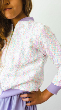 Pastel Rainbow Sequin Jacket