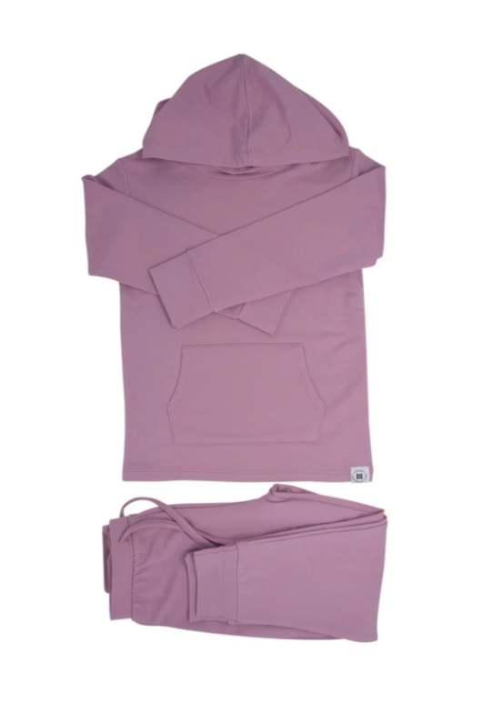 Mauve Hooded Jogger Set