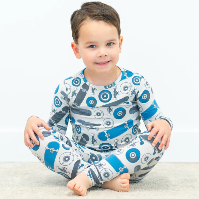 Ollie Skateboard Bamboo Pajama Set