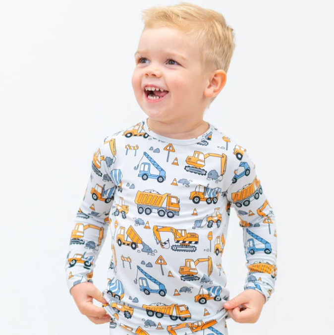 Construction Site Bamboo Pajama Set