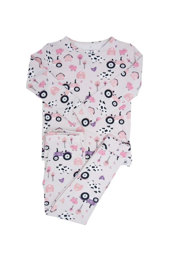 Pink Farm Bamboo Pajama Set