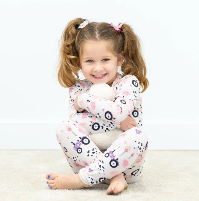 Pink Farm Bamboo Pajama Set