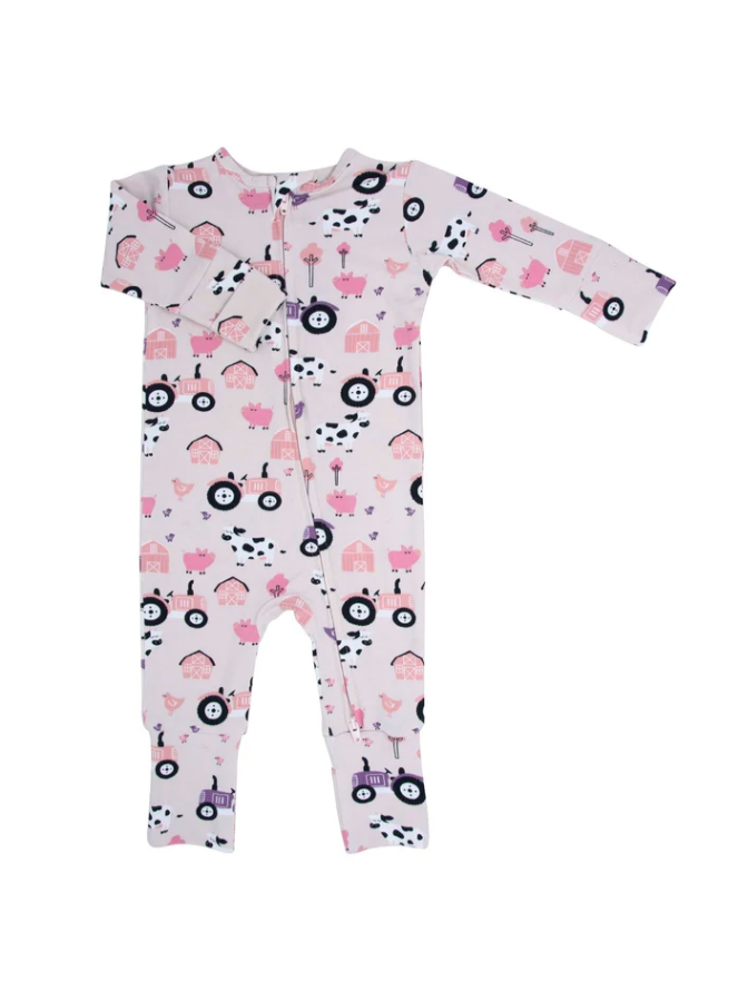 Pink Farm Bamboo Pajama Sleeper