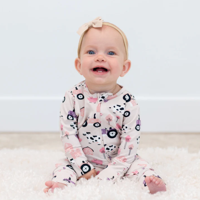 Pink Farm Bamboo Pajama Sleeper