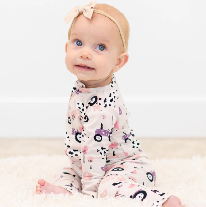 Pink Farm Bamboo Pajama Sleeper