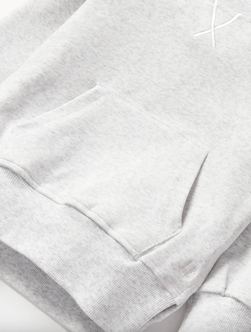 Light Heather Grey Pocket Pullover