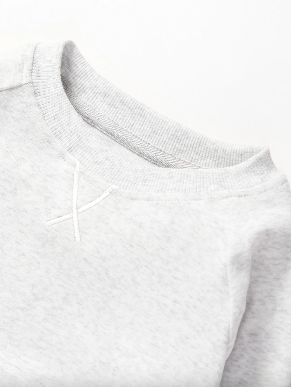 Light Heather Grey Pocket Pullover