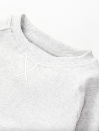Light Heather Grey Pocket Pullover