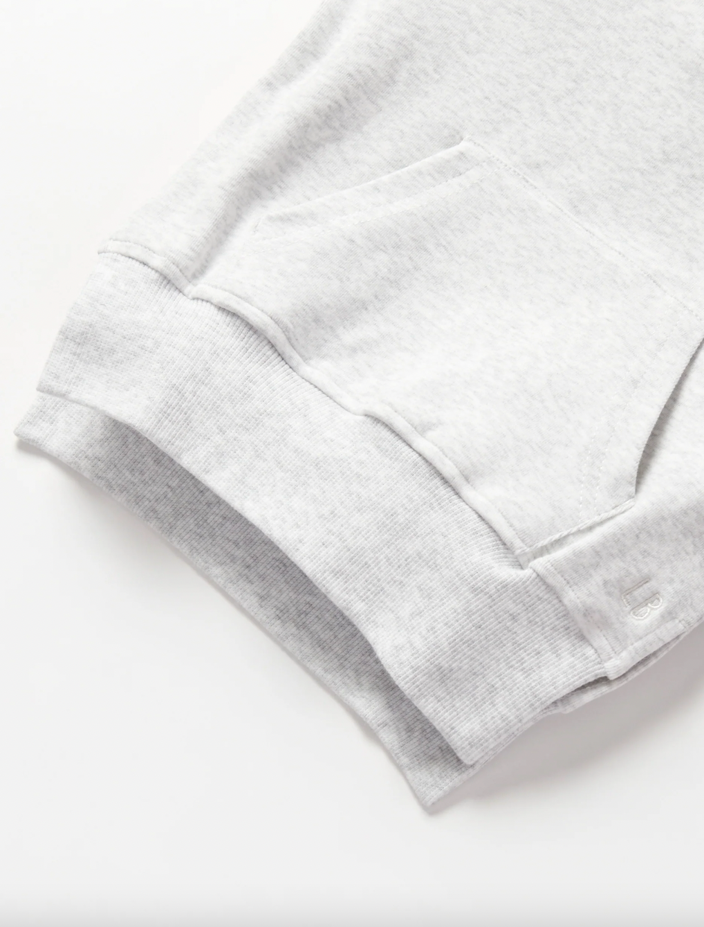 Light Heather Grey Pocket Pullover