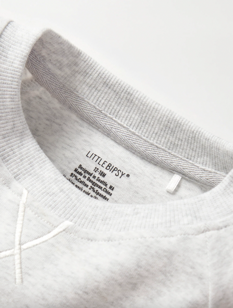 Light Heather Grey Pocket Pullover
