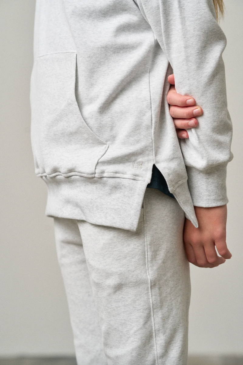 Light Heather Grey Pocket Pullover