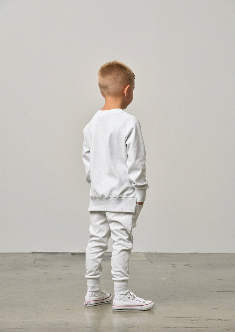 Light Heather Grey Pocket Pullover
