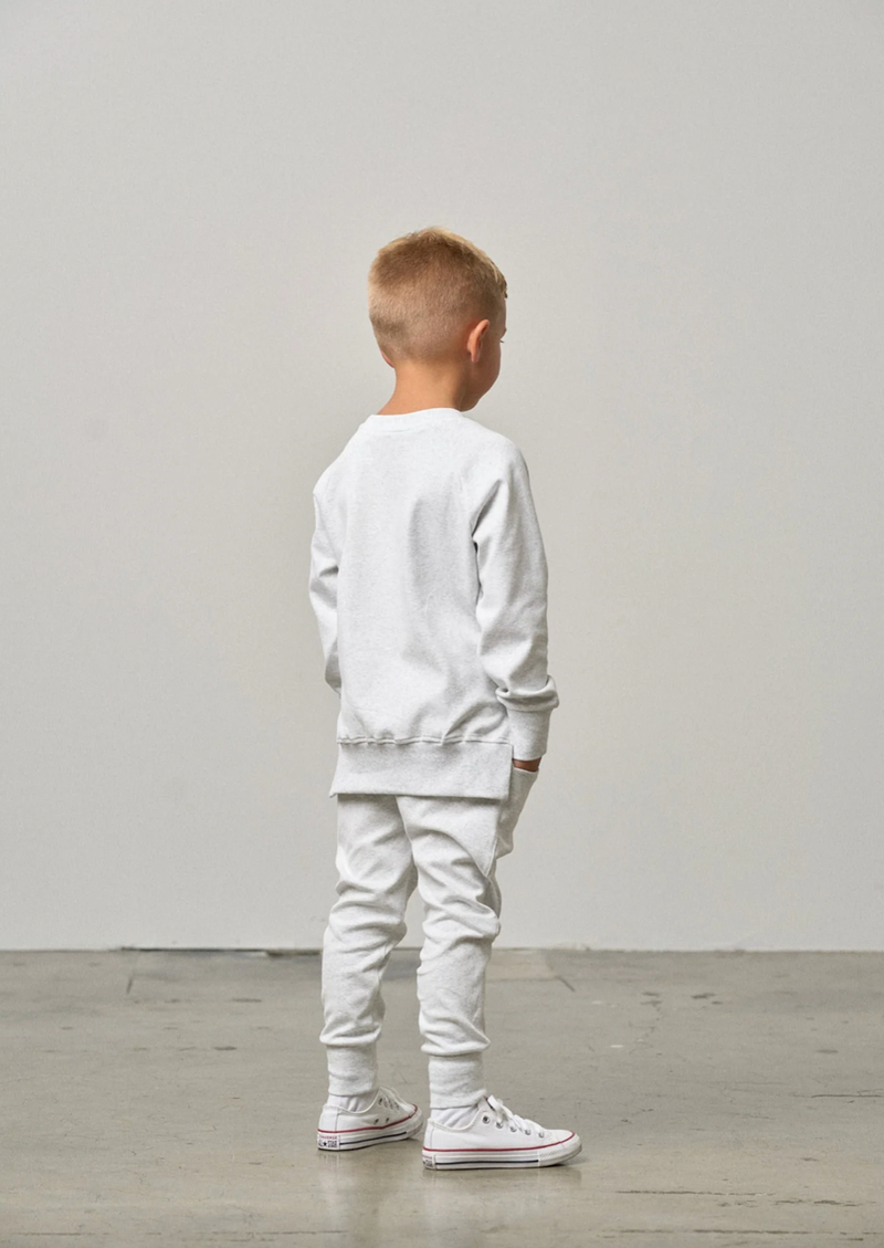 Light Heather Grey Pocket Pullover