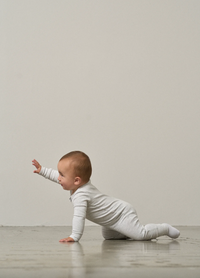 Light Heather Grey 2-Way Zip Romper