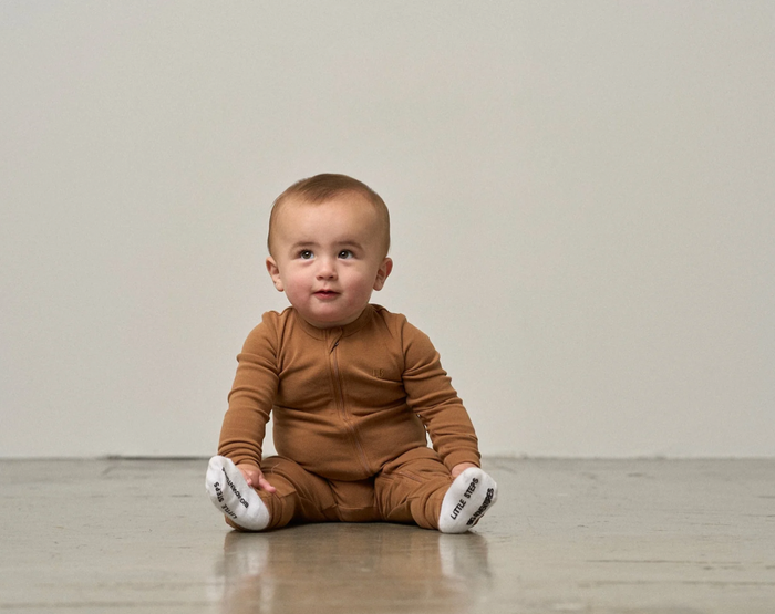 Chestnut 2-Way Zip Romper
