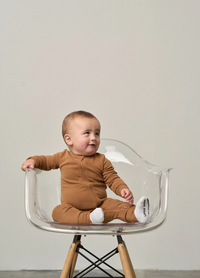 Chestnut 2-Way Zip Romper