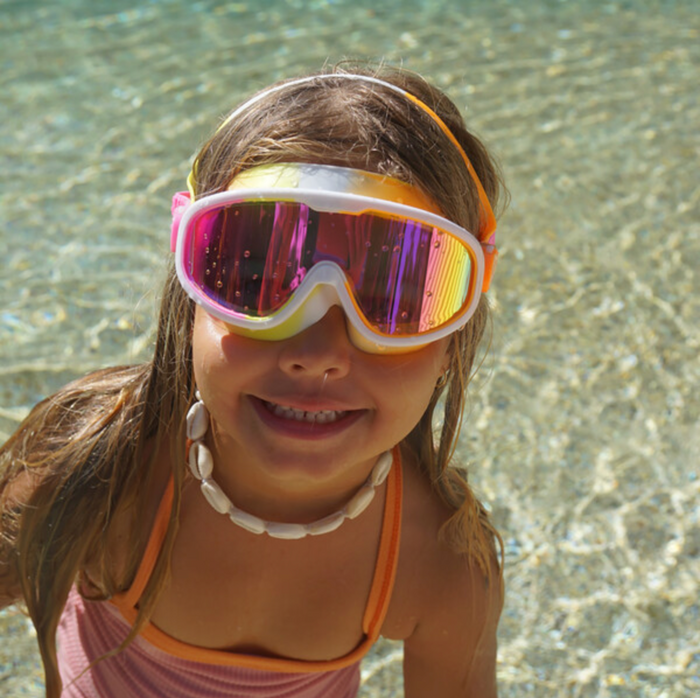 Poppy Pink Kids Swim Mask