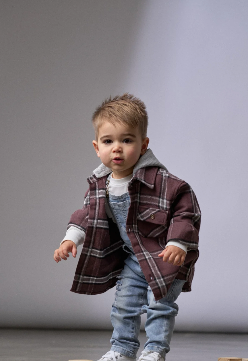 Huckleberry Hooded Flannel