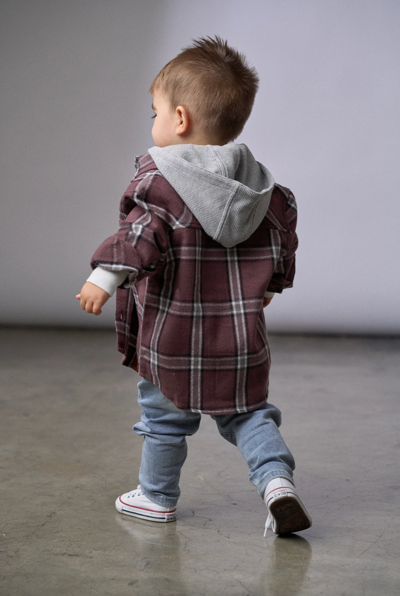 Huckleberry Hooded Flannel