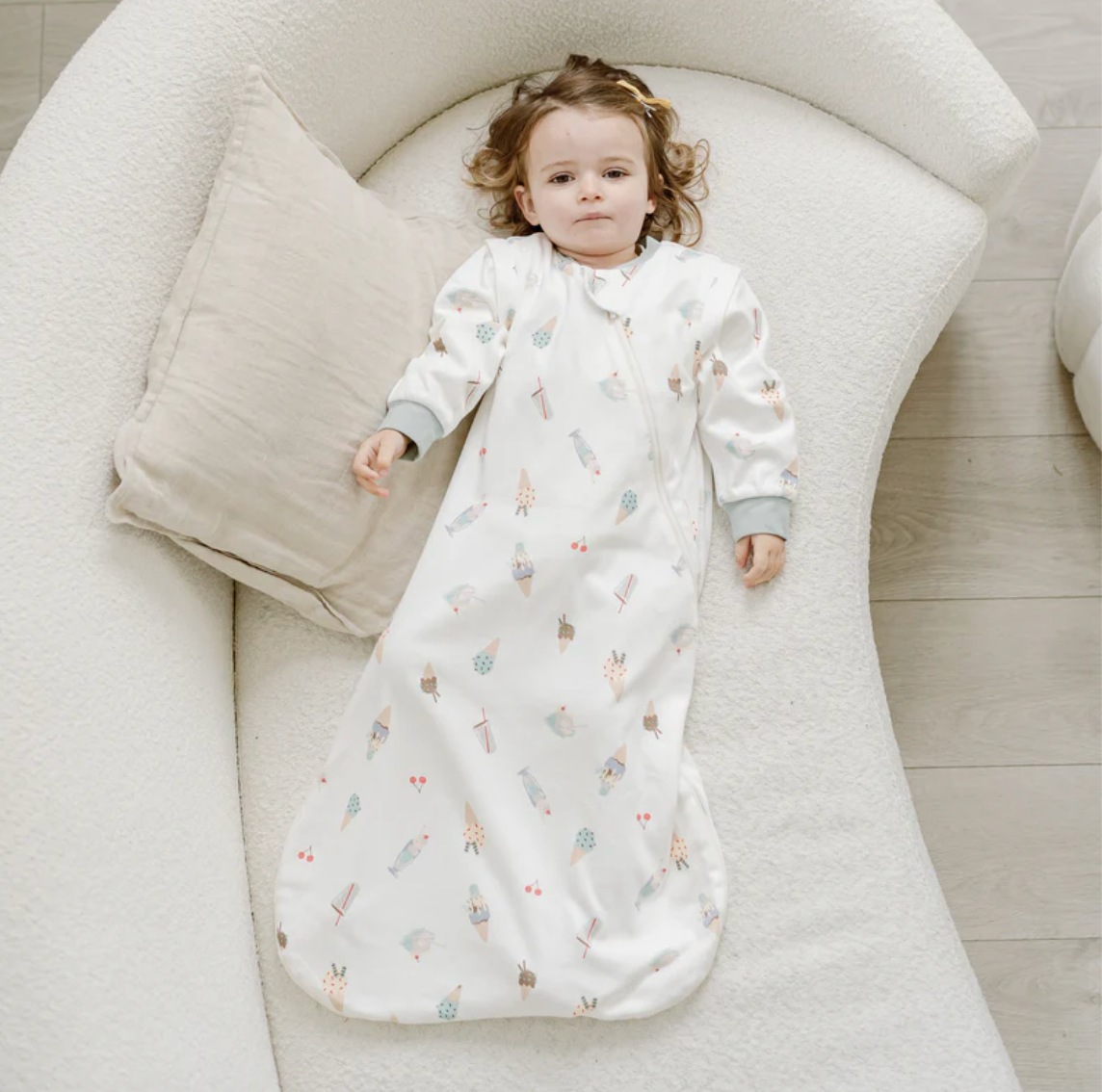 Ice Cream Summer Removable Sleeve Sleep Bag