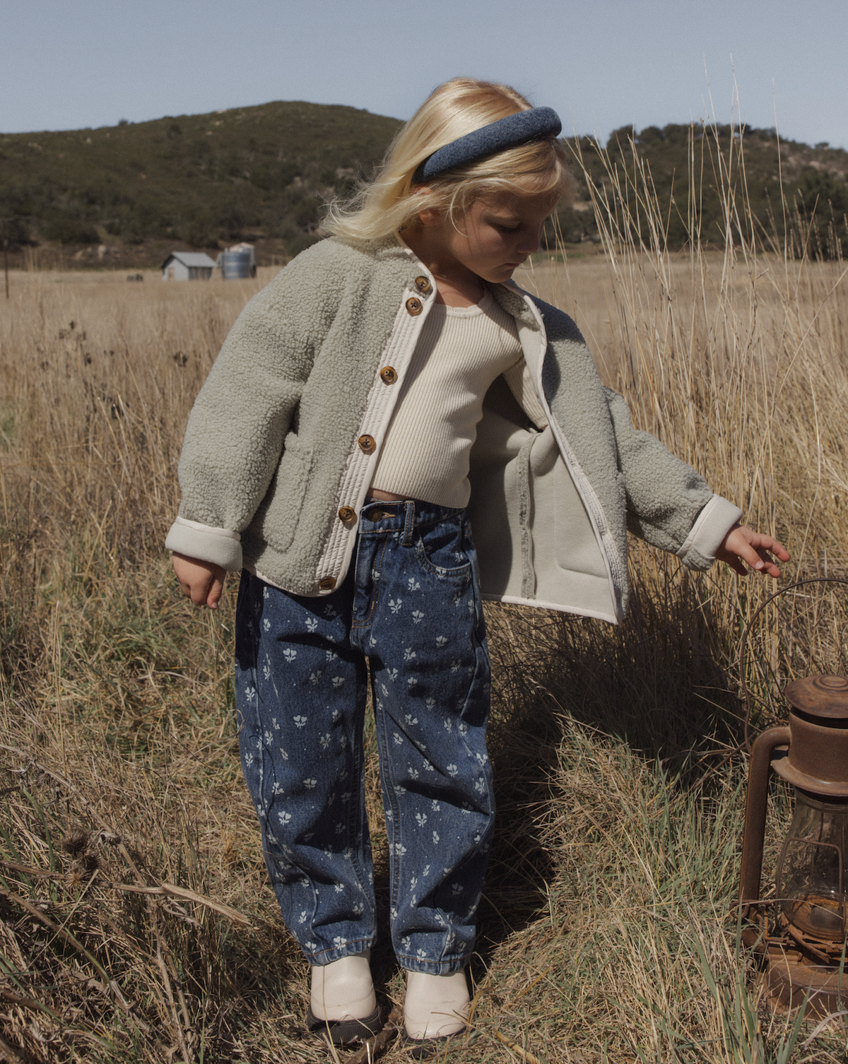 Heart Ditsy Barrel Pant