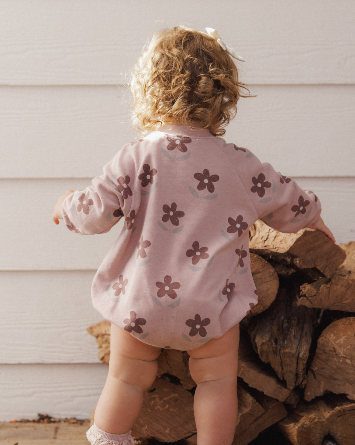 Daisy Crew Neck Romper