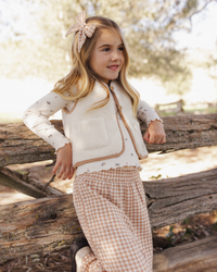 Ditsy Ribbed Long Sleeve