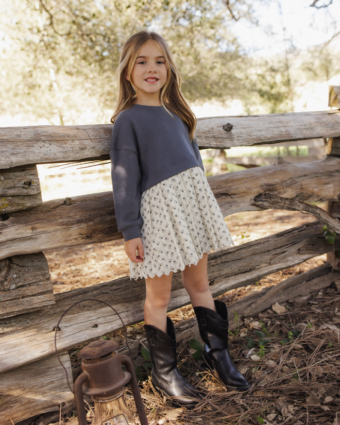 Vintage Fleur Sweatshirt Dress
